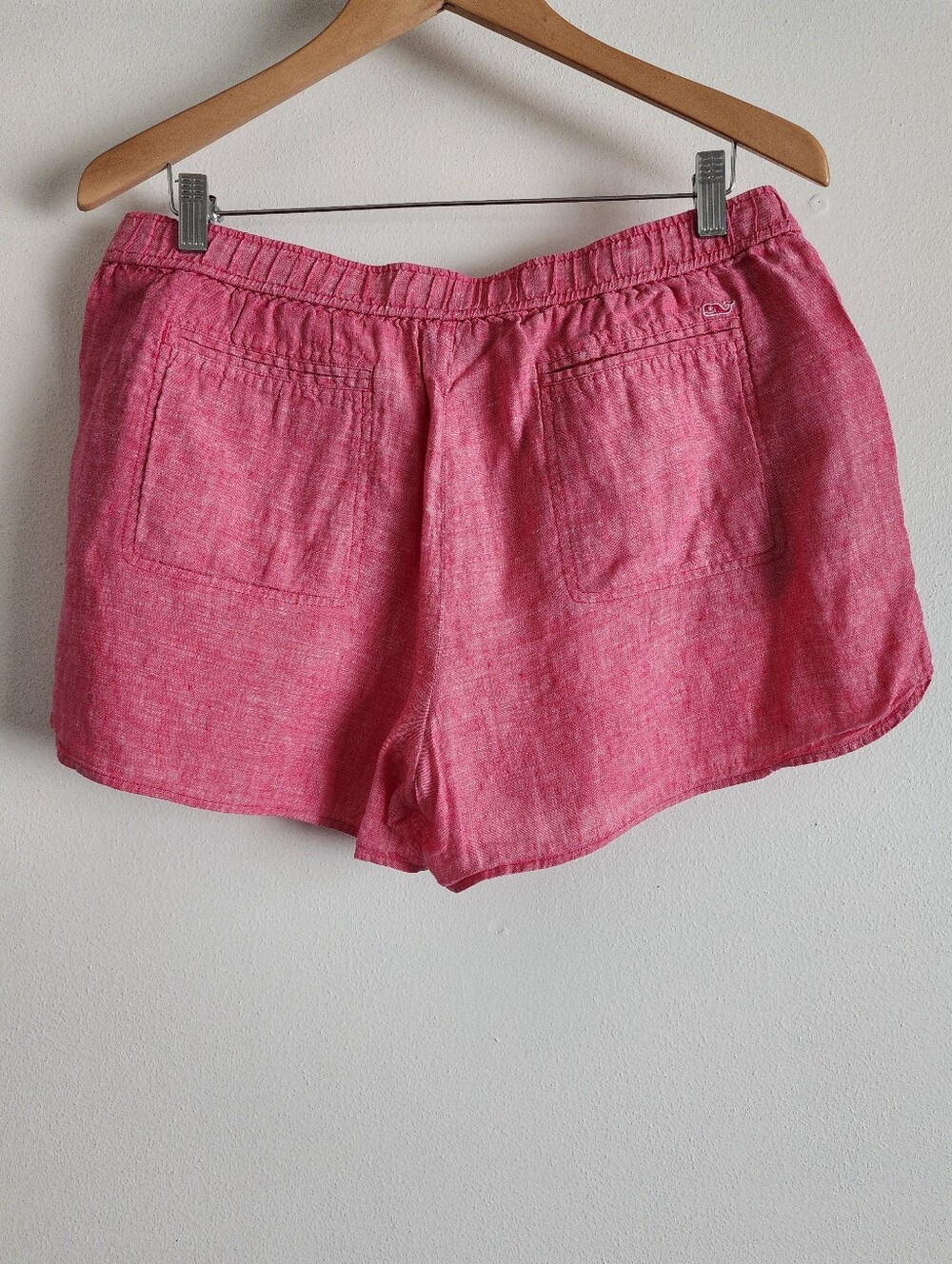 Vineyard Vines Pull On Linen Short Brick Red Size Large Women's Comfort Waist - Picture 5 of 10